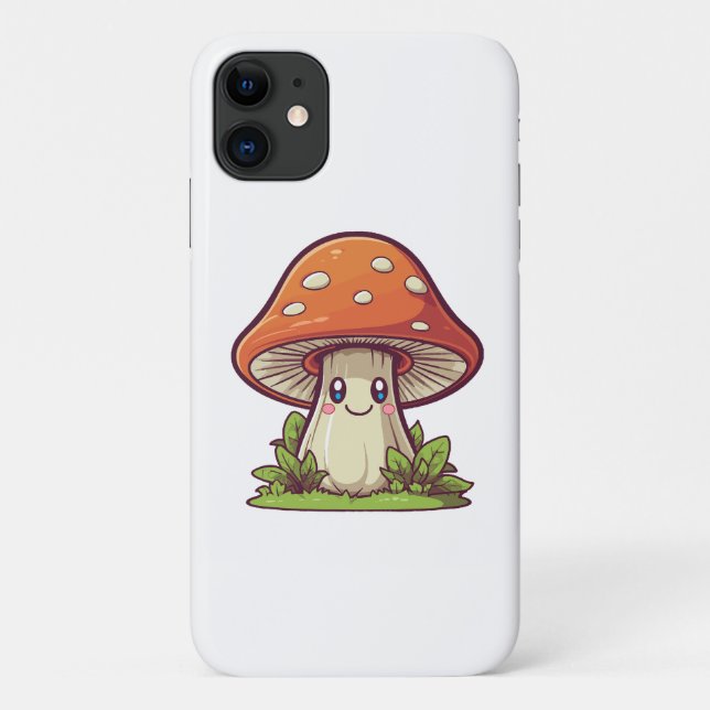 Coques Case-Mate iPhone Cute kawaii style, La recherche de champignons (Dos)