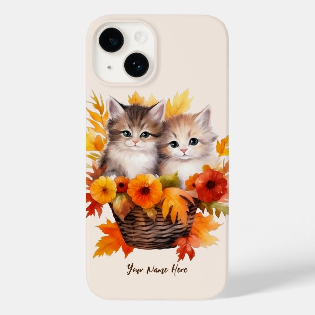 Coques Case-Mate iPhone Cute Kittens chats personnalisés en panier (Verso)
