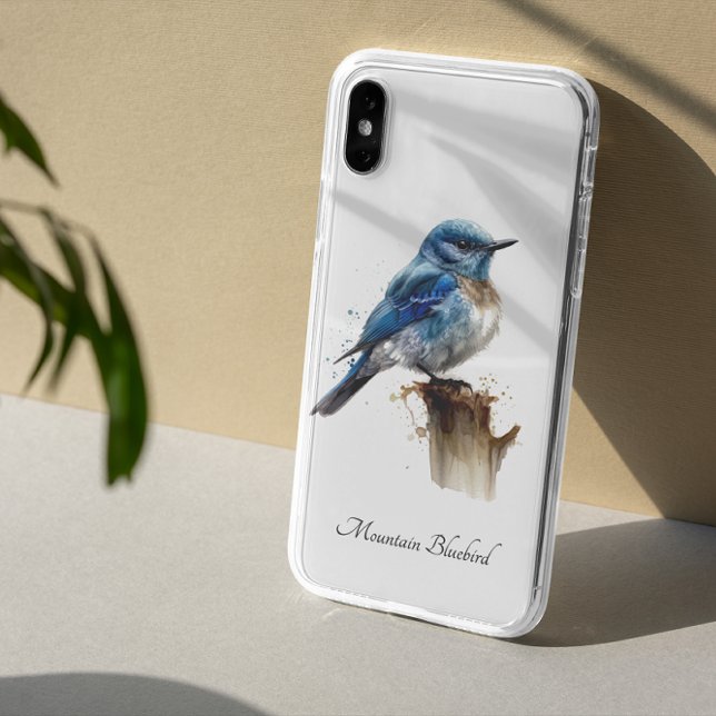 Coques Case-Mate iPhone Cute Little Mountain Bluebird, coutume (Créateur téléchargé)