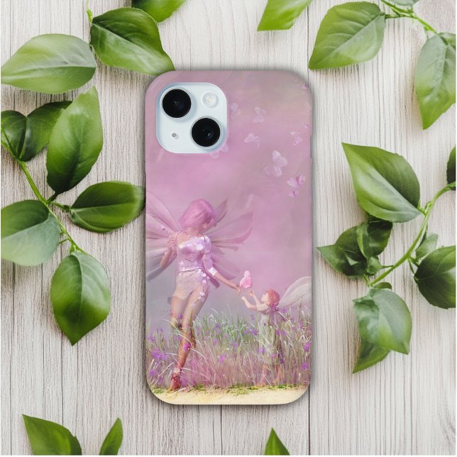 Coques Case-Mate iPhone Cute Moderne Fées Papillons Rose Girls (Créateur téléchargé)