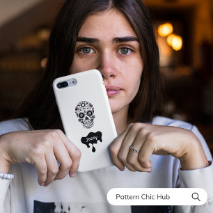 Case-Mate iPhone Case Cute Moderne Halloween Sugar Skull Fleurs
