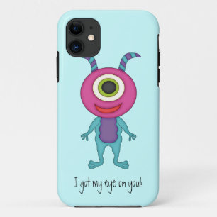 Coque iPhone 11 Cute Monster-Ai mon oeil sur toi !