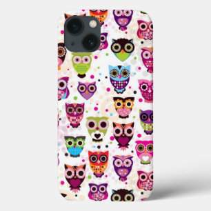 iPhone 13 Coque Cute owl background
