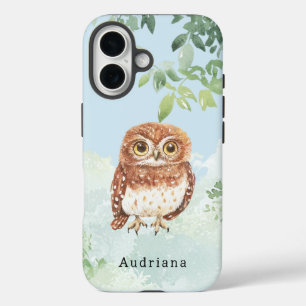 Coque Pour iPhone 16 Cute Owl Jungle Animal
