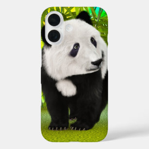 Coque Pour iPhone 16 Cute Panda Bear Kawaii Amoureux des animaux Cadeau