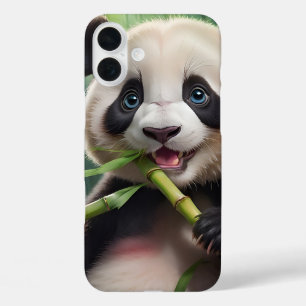 Coques iPhone 16 Plus Cute Panda Mange Du Bambou