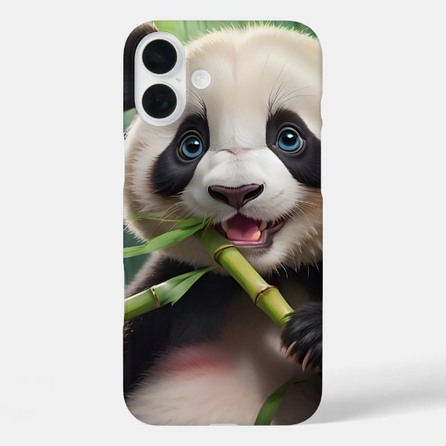 Coques Case-Mate iPhone Cute Panda Mange Du Bambou (Verso)