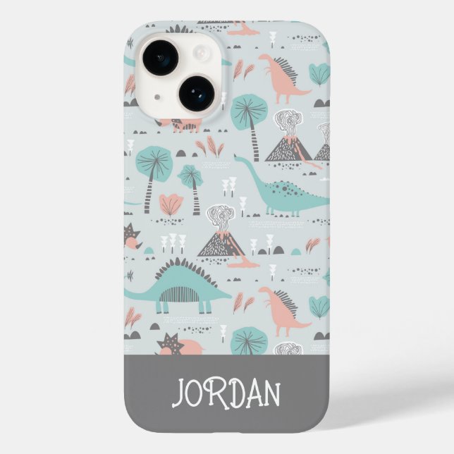 Coques Case-Mate iPhone Cute Pastel Dinosaur Motif (Verso)