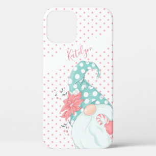 Case-Mate iPhone Case Cute Pastel Polka Dot Joyeux Noël Gnome