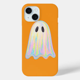 Coque Pour iPhone 15 Cute Pastel Rainbow Ghost   Éffrayant esthétique