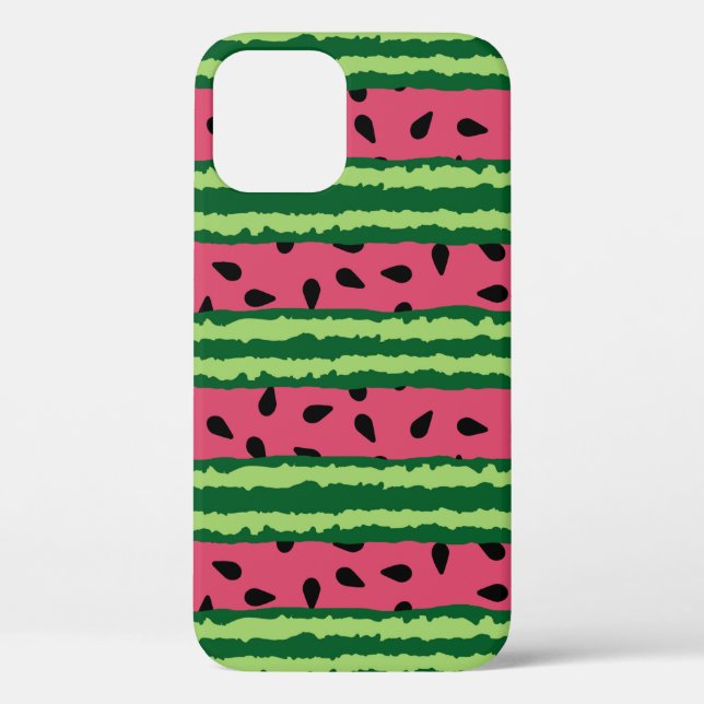 Coques Case-Mate iPhone Cute pastèque Motif rose et vert (Verso)