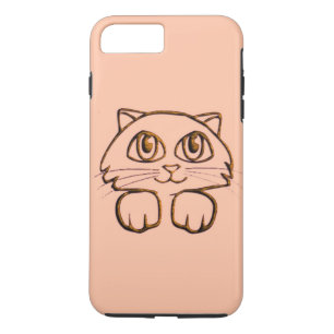 Case-Mate iPhone Case Cute Peeking Kitty Chat Rose