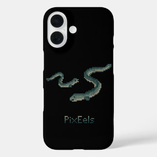 Coque Pour iPhone 16 Cute "PixEels" Pixelated Eels Graphic