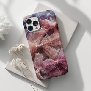 Coque Pour Pour iPhone 14 Pro Max Cute Polka Dot Bow Whimsical