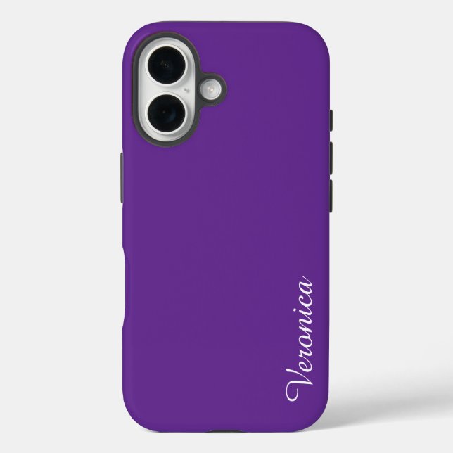 Coques Case-Mate iPhone Cute Purple Personalized Name (Verso)