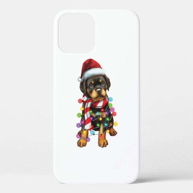 Coques Case-Mate iPhone Cute Rottweiler Dog Lover Funny Xmas Holiday Gift (Verso)
