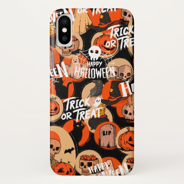 Coques Case-Mate iPhone  Cute & Scary Halloween Spooky vibes  (Dos)