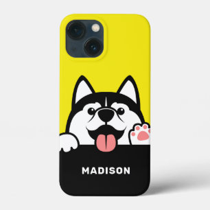 Case-Mate iPhone Case Cute Siberian Husky personnalisé nom de téléphone 