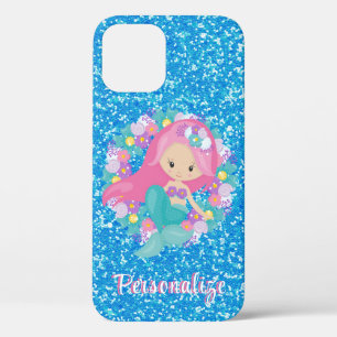 Case-Mate iPhone Case Cute sirène rose Parties scintillant bleue Personn