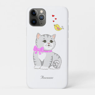 Case-Mate iPhone Case Cute Tabby Kitty Chat en blanc