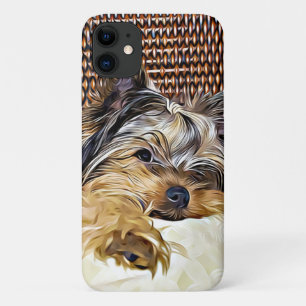 Case-Mate iPhone Case Cute Teacup Yorkie Yorkshire Terrier Art numériqu