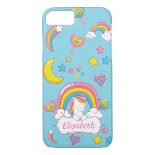 Etui iPhone Case-Mate Cute Trendy Magic Unicorn Nom personnalisé