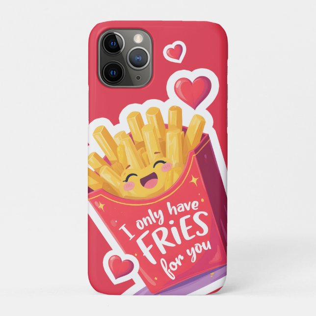 Coques Case-Mate iPhone Cute Valentine French Fries Pun (Dos)