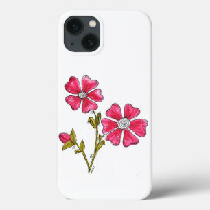 Case-Mate iPhone Case Cute Whimsical Pink Flowers