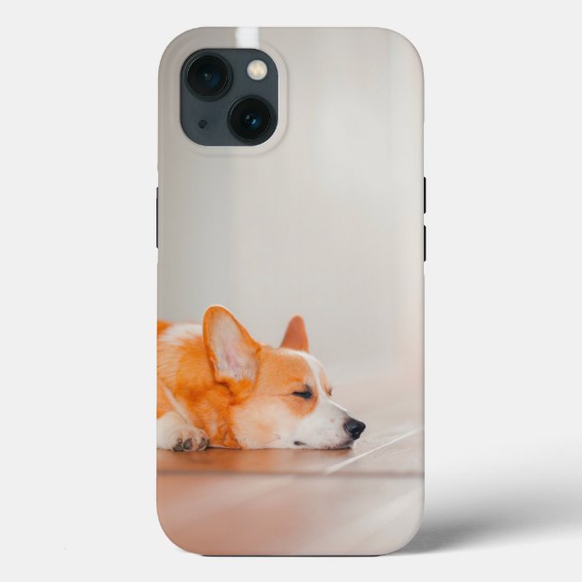 Coques Case-Mate iPhone Cutest Baby Animals | Corgi Sleeping (Verso)
