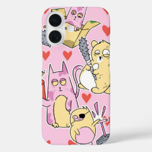 Coque Pour iPhone 16 Cuties chaotiques Amour & Mayhem