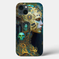 Cyborg Femme Imaginaire Sci-Fi Art Coque-Mate iPho