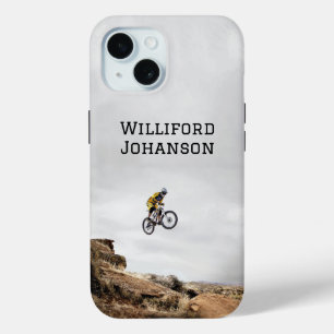 Coque Pour iPhone 15 Cyclisme / Vélo VTT sur piste Personnaliser