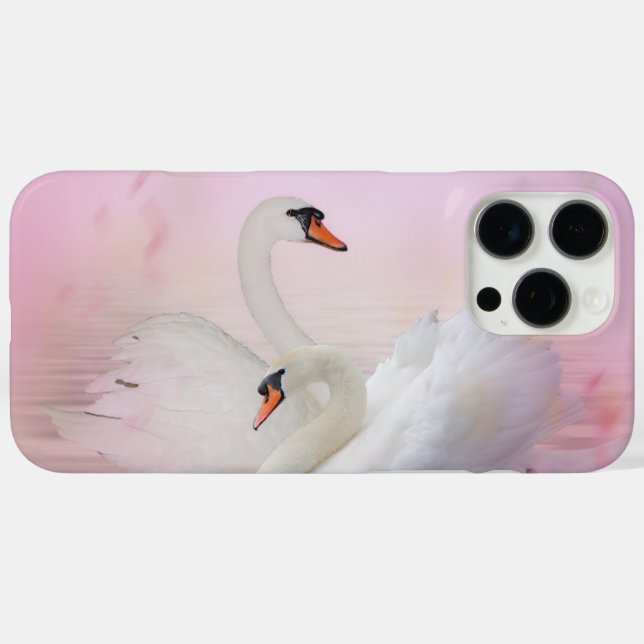 Coques Case-Mate iPhone Cygnes  (Verso (horizontal))