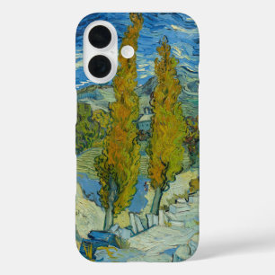 Coque Pour iPhone 16 Cygnes de Van Gogh - Ciel bleu tourbillonnant Art