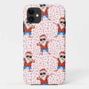 Case-Mate iPhone Case Dabbing Beach Santa Claus dans une chemise Aloha a