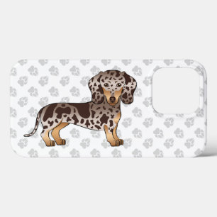 Case-Mate iPhone Case Dachshund à poil court chocolat et panaché & patte