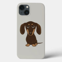 Dachshund au chocolat mignon | Cartoon Wiener Dog