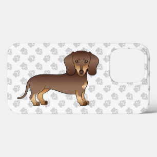 Case-Mate iPhone Case Dachshund aux poils courts Chocolat et Tan & Patte