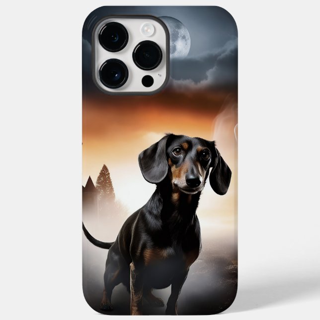 Coques Case-Mate iPhone Dachshund Halloween effroi (Verso)