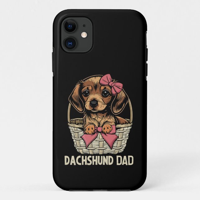 Coques Case-Mate iPhone Dachshund Papa mignon Dachshund Lover Hommes Wiene (Dos)