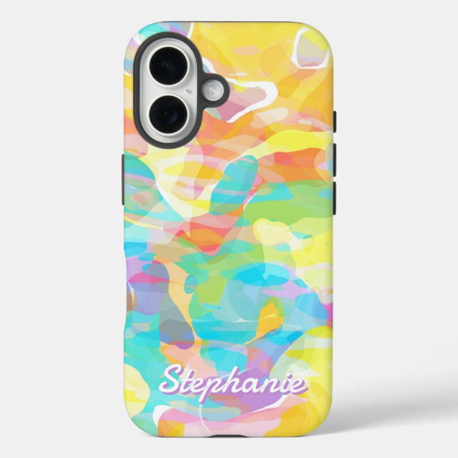 Coques Case-Mate iPhone Daffodil Pastel Jaune Abstrait (Verso)