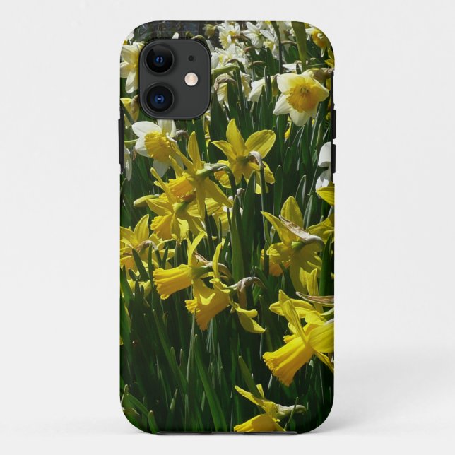 Coques Case-Mate iPhone Daffodiles jaunes et blancs Fleurs de printemps (Dos)