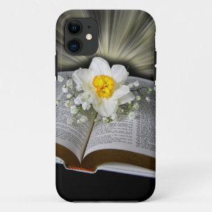 Coque Case-Mate Pour iPhone Daffodique sur la Sainte Bible
