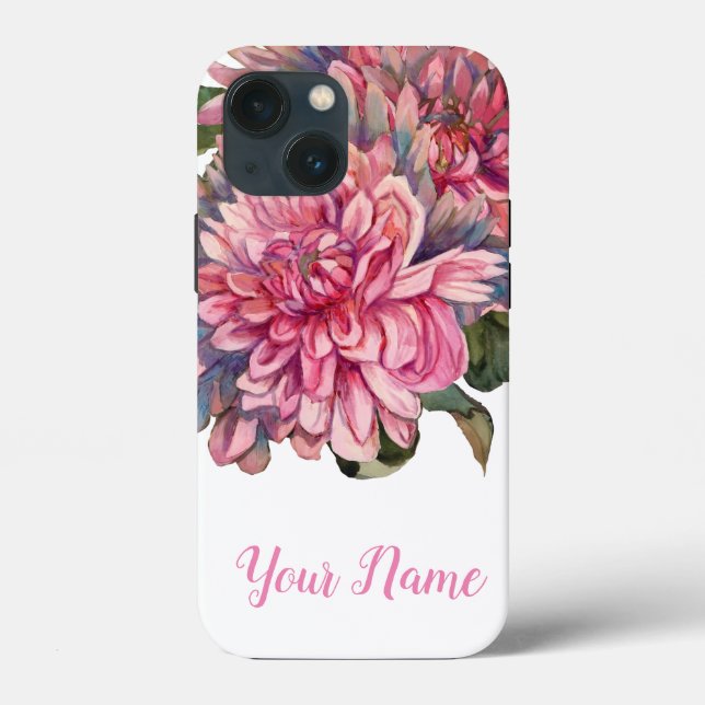 Coques Case-Mate iPhone dahlias fleurs (Verso)