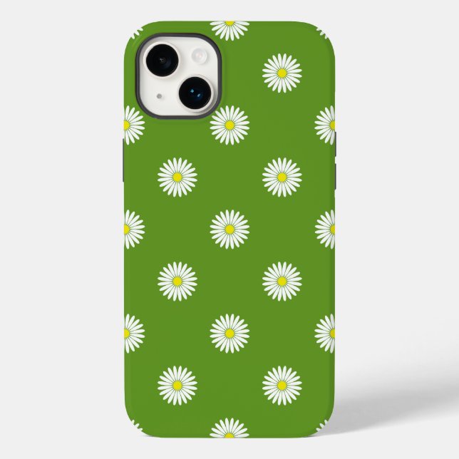 Coques Case-Mate iPhone Daisies Motif illustratif sur Vert (Verso)