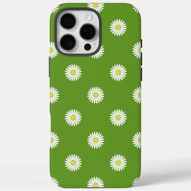 Coques Case-Mate iPhone Daisies Motif illustratif sur Vert (Verso)