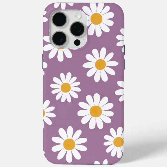 Coques Case-Mate iPhone Daisy délice sur violet (Verso)