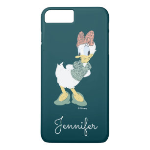 Coque iPhone 7 Plus Daisy Duck Tu me fais vagabonder Votre nom