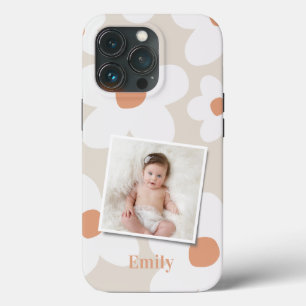 Case-Mate iPhone Case Daisy floral boho rétro terre cuite photo naturell