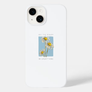 Coque Pour iPhone 14 Daisy Flowers Beauté Slogan